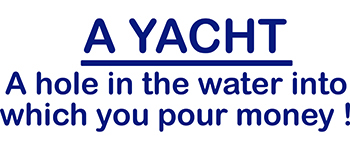 A Yacht, a hole in.... - Click Image to Close